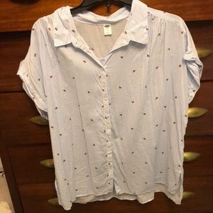 Button Down Watermelon Tunic